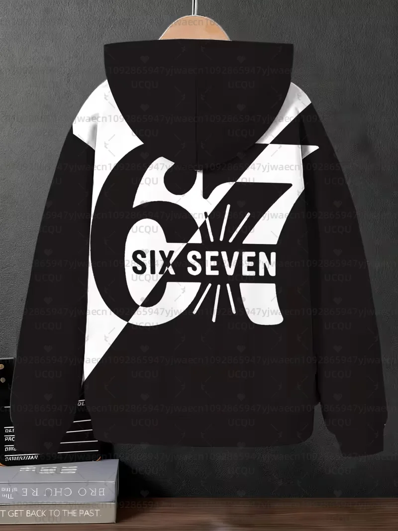 هوديس للأطفال 67 ستة سبعة الدماغ الإيطالي روت الرياضيات نكتة القمم Y2k لعبة قائلا سستة الملابس الرسم Y2k هوديس الأطفال #5