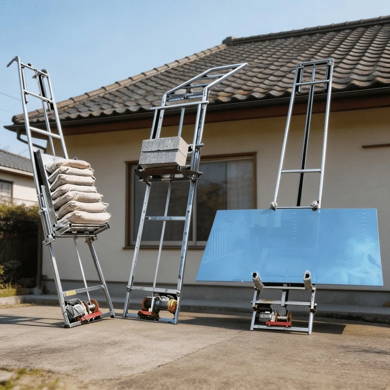 

Solar Panel Lift Electric Small Lifting Hoist Crane Portable Glass Door Window Elevator Handling Transportation Equipment