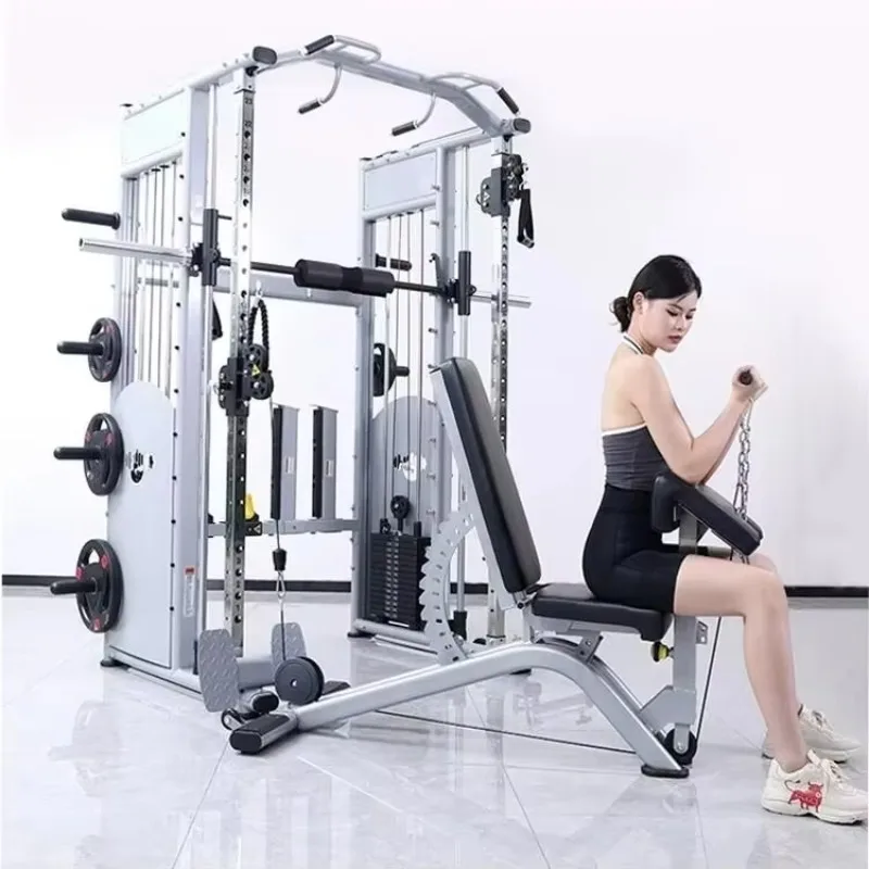 

NEW Commercial Smith Machine with Built-In Weight Stack | Multi-Purpose Home & Gym Equipment