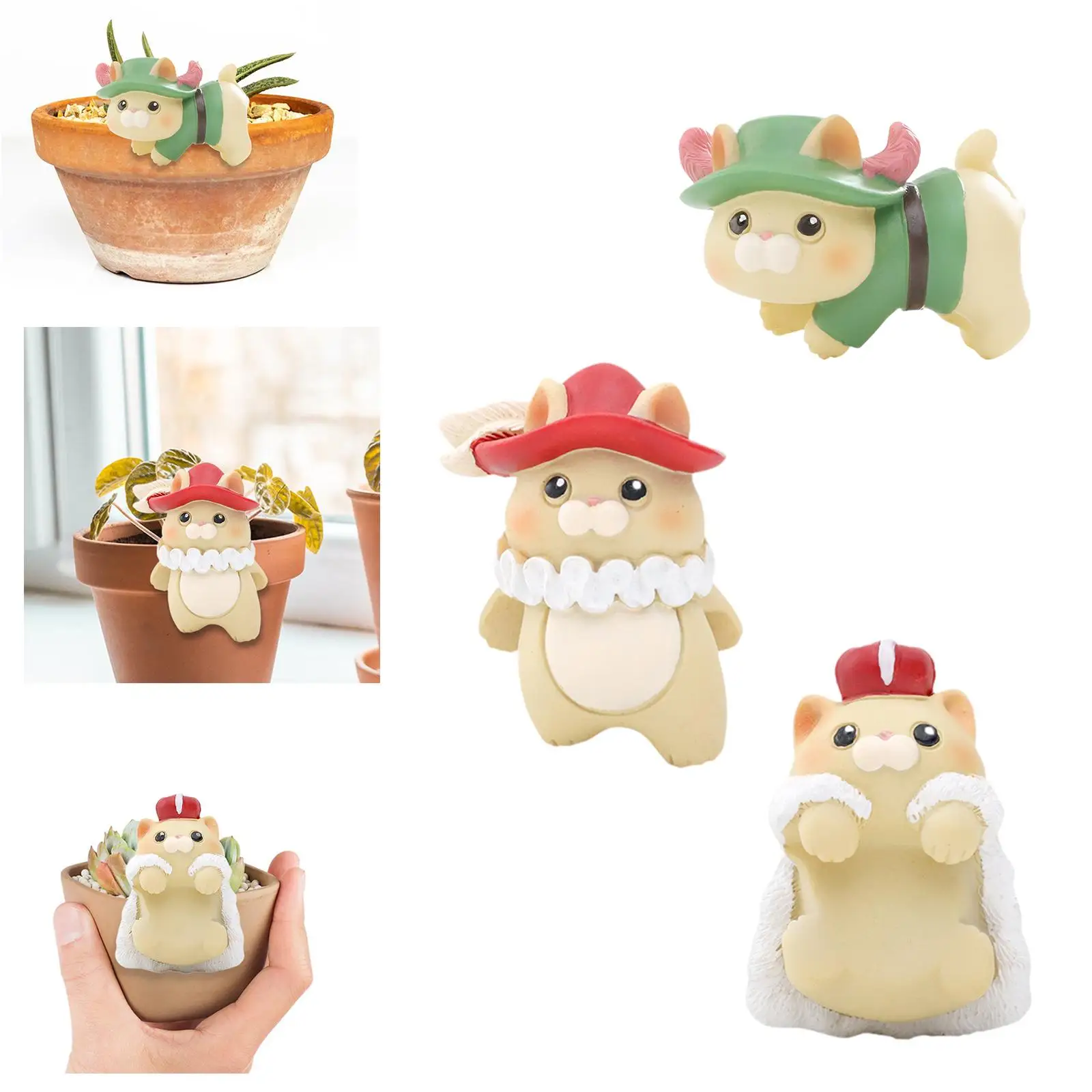 

Статуя кошки, вешалка для горшка, украшение, смола, подвесная скалолазающая скульптура кошки, милые фигурки животных для украшения сада