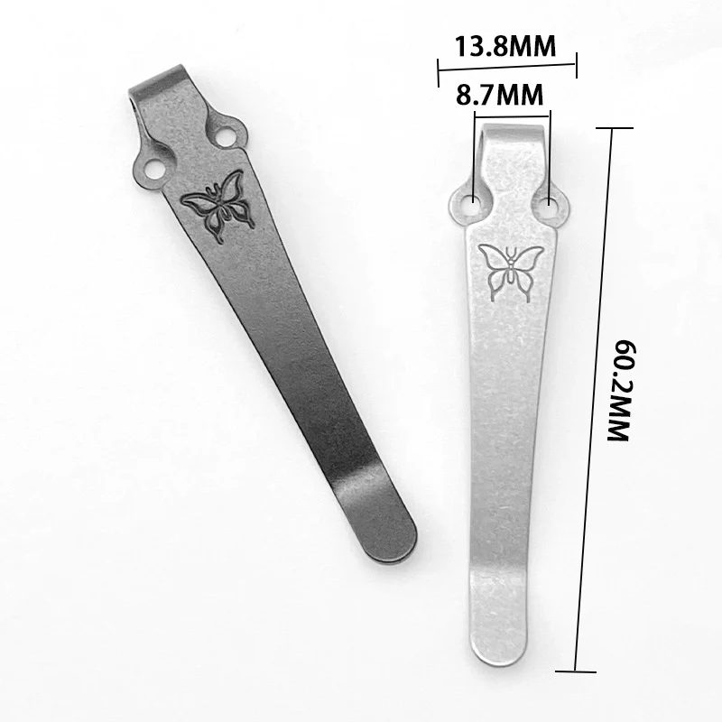 3 Colors Knife Titanium Pocket Clip Back Clamp for Benchmade 535 Bugout 551 Griptillian 940 580 Emerson Commander ZT0640 0920