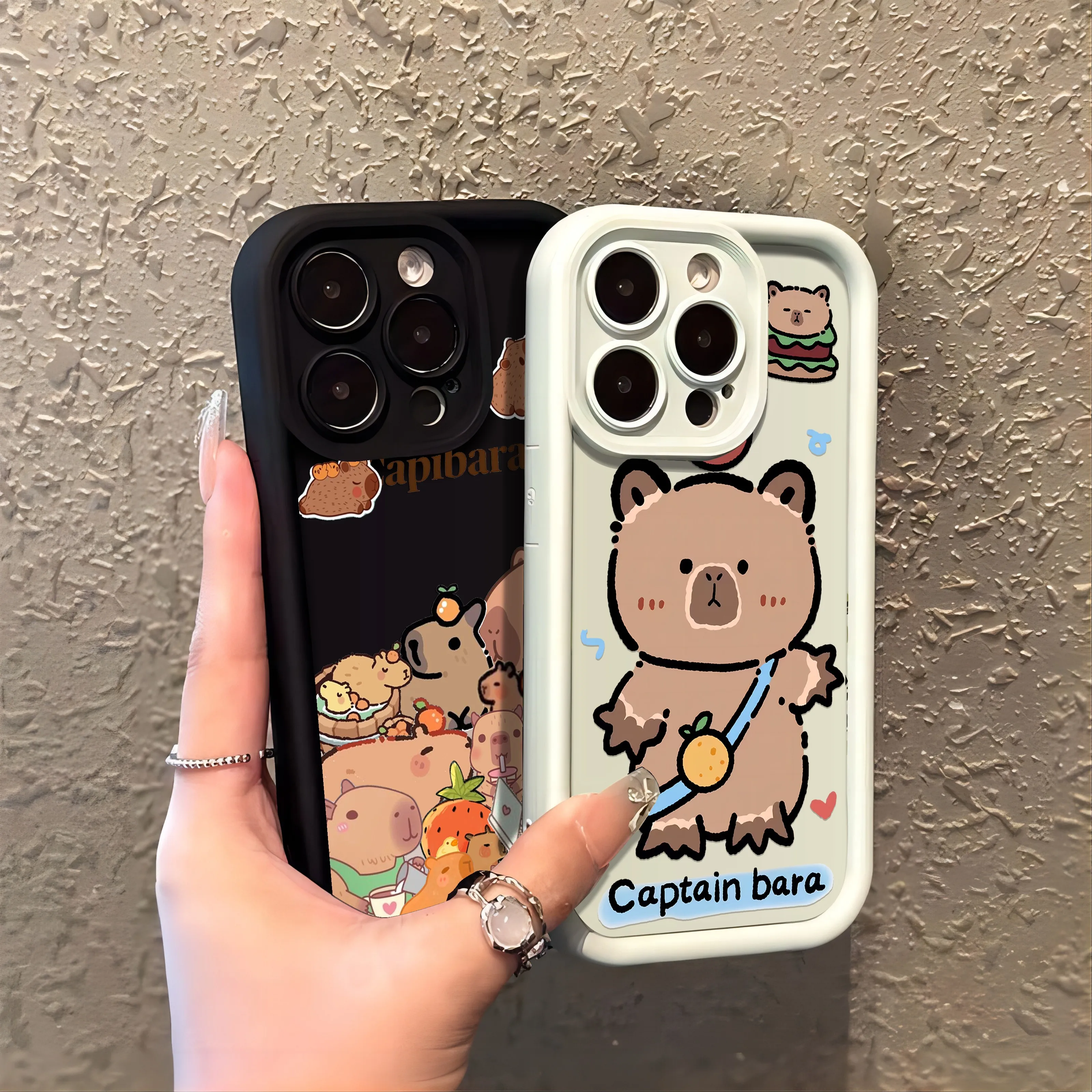 Funny Cartoon capybara Phone Case for OPPO Realme 12 8 8i 7i 11 C11 C12 C15 C20 C21Y C31 C33 C35 C53 C55 4G 5G Cover