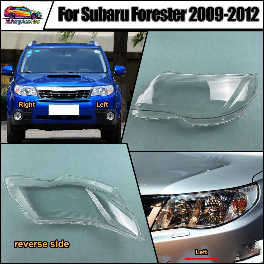 Car front Headlight headlamps transparent lampshade lamp shell Headlight Cover lens 2009 2010 2011-2012 For Subaru Forester