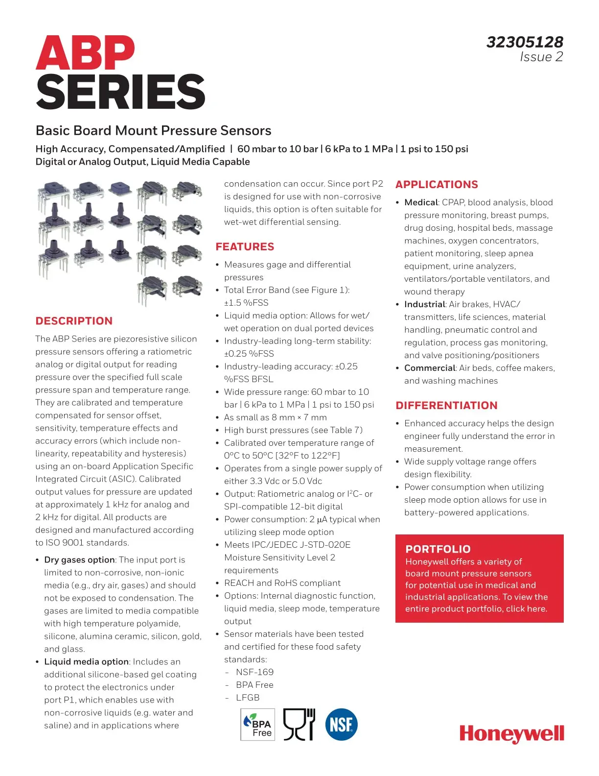 

ABPLNNV100PG2T3 авторизованные датчики давления агента Honeywell, новая оригинальная быстрая доставка