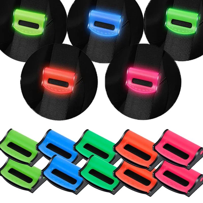 

2pcs Universal Car Seat Belts Clips Safety Adjustable Auto Stopper Buckle Plastic Clip Car Accessories Interior Stopper Buckle