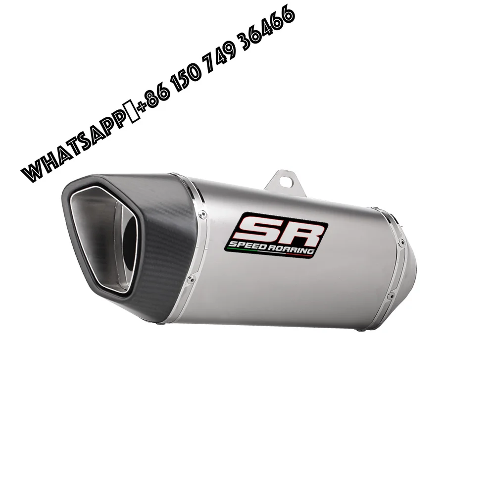 

Universal 60mm Motorcycle Exhaust Pipe sc exhaust Locomotives Professional Tailpipe with db killer for mt07 exhaust
