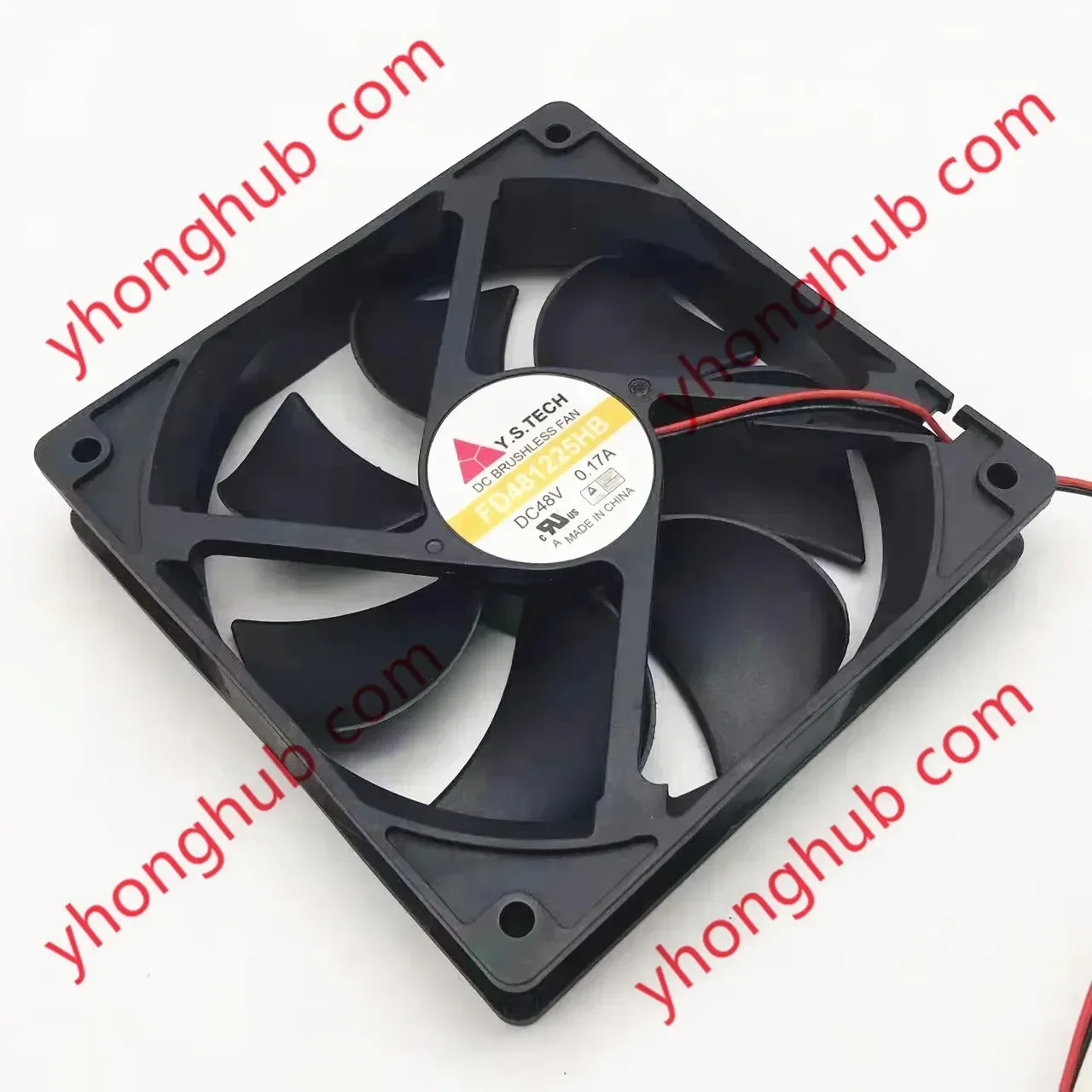 Y.S TECH FD481225HB Server Cooling Fan DC 48V 0.17A 120x120x25mm 2-Wire