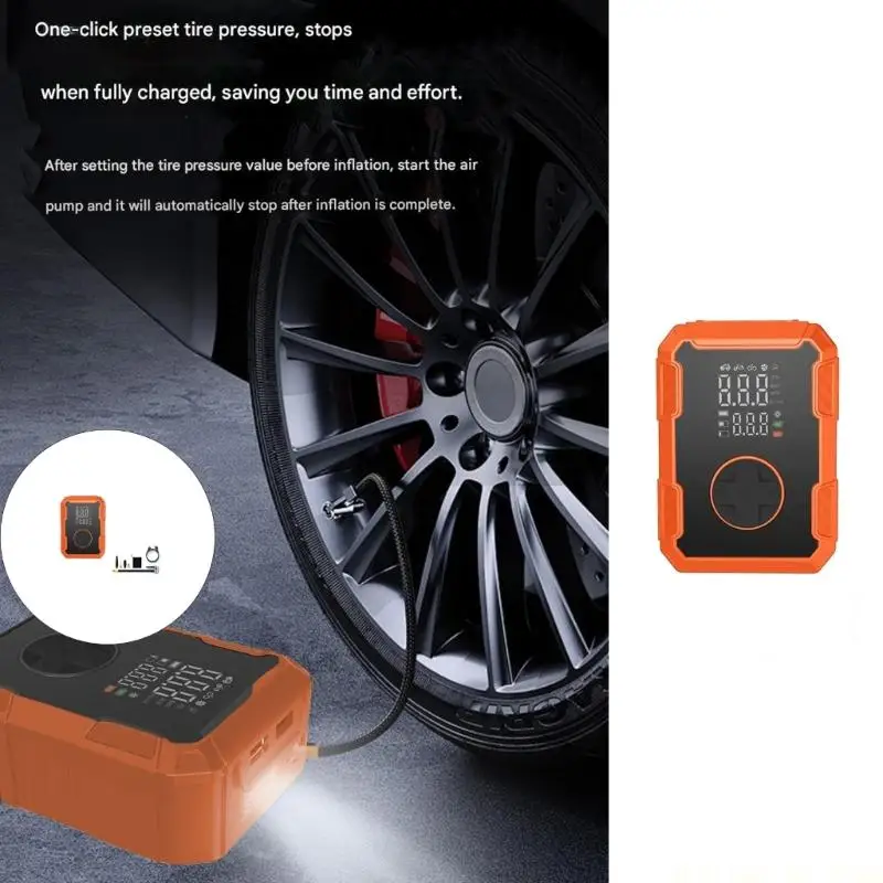 J0MA Adjustable Pressure Inflation System For Car Tires Offering Customizable Settings