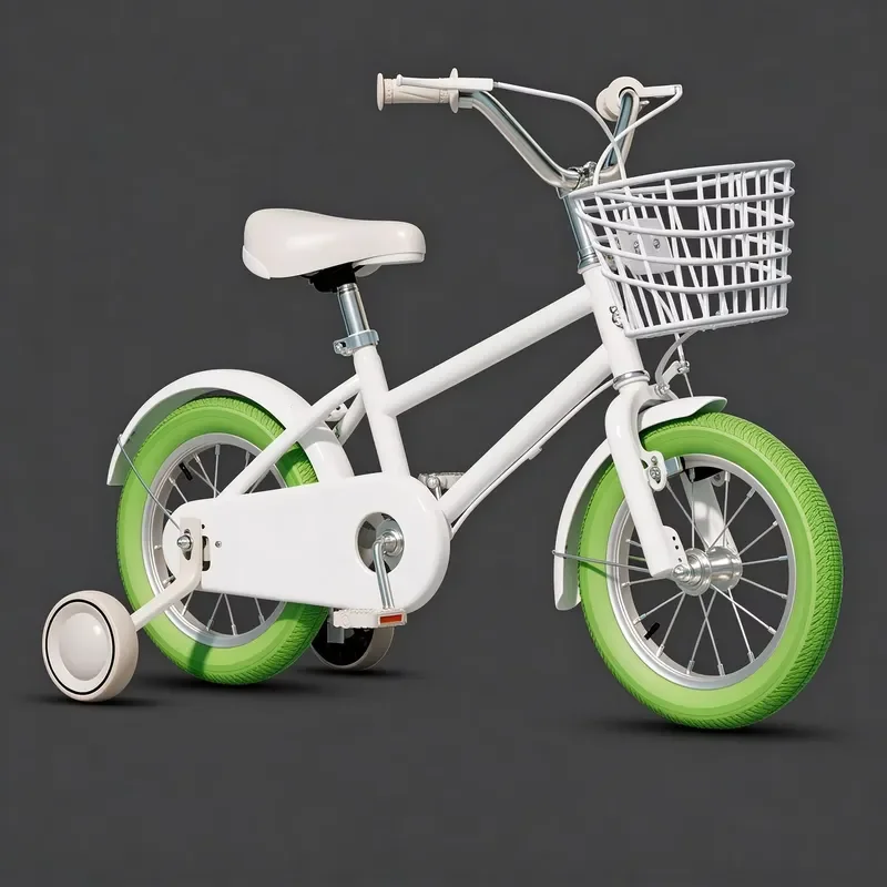 Children's bicycle, suitable for boys and girls, high-carbon steel children's bicycle with auxiliary wheels, optional rear