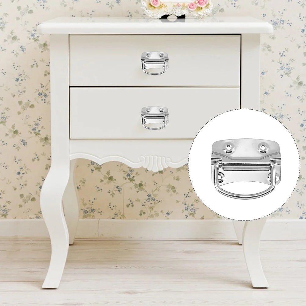 

4 Pcs Stainless Steel Toolbox H les Drawer Pulls Foldable Chest Knobs Flight Case Hardware Storage Cabinet Accessories Durable