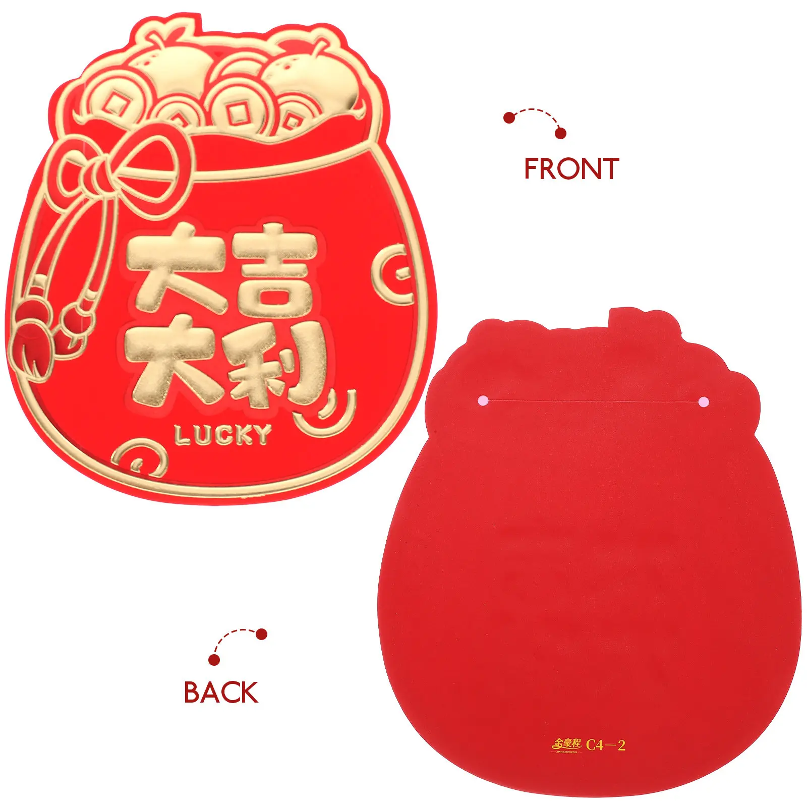 

12 красных конвертов с милым драконьим дизайном, красные пакеты для денег на Новый год 2024, праздничный подарочный набор для поздравлений