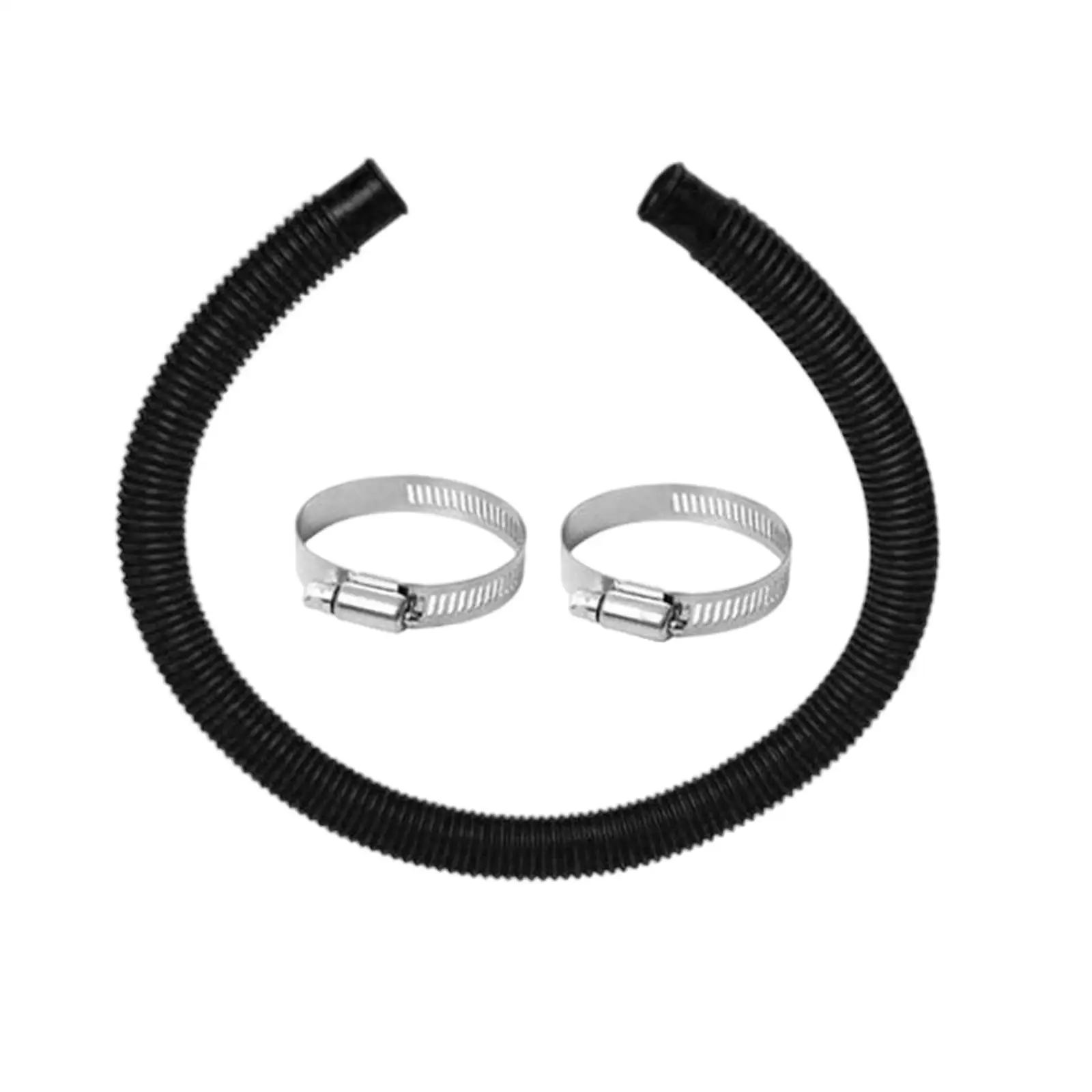 Portable Swimming Pool Replacement Hose with Metal Clamps Filter Accessories