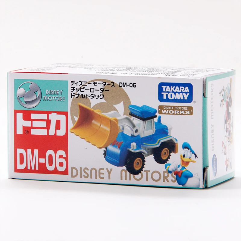 Takara Tomy Tomica Премиум Издание Disney Дональд Дак бульдозер экскаватор мини Литой Сплав модель автомобиля Детские игрушки Рождественский подарок