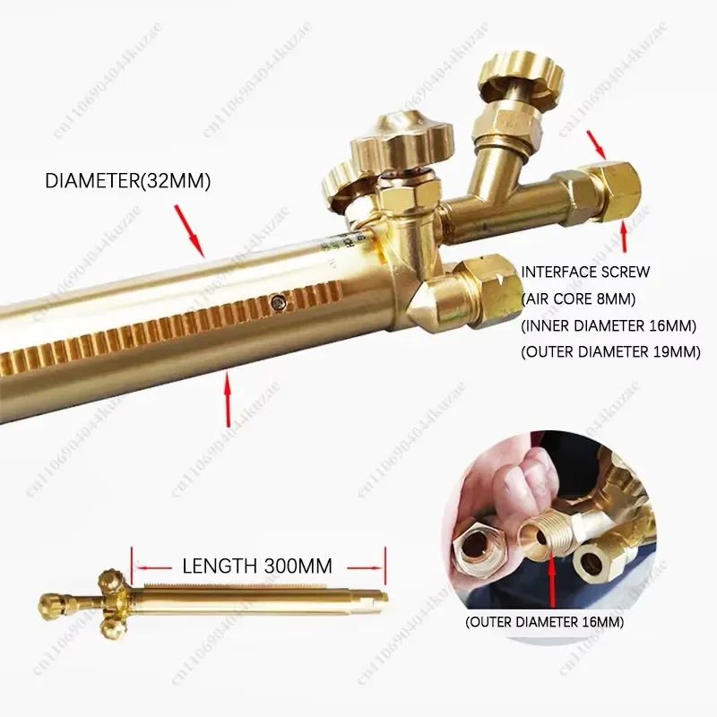 for GK300 CNC Flame Torch Head Straight Handle Accessory Compatible with Gantry Portable Cutting Machine High Precision