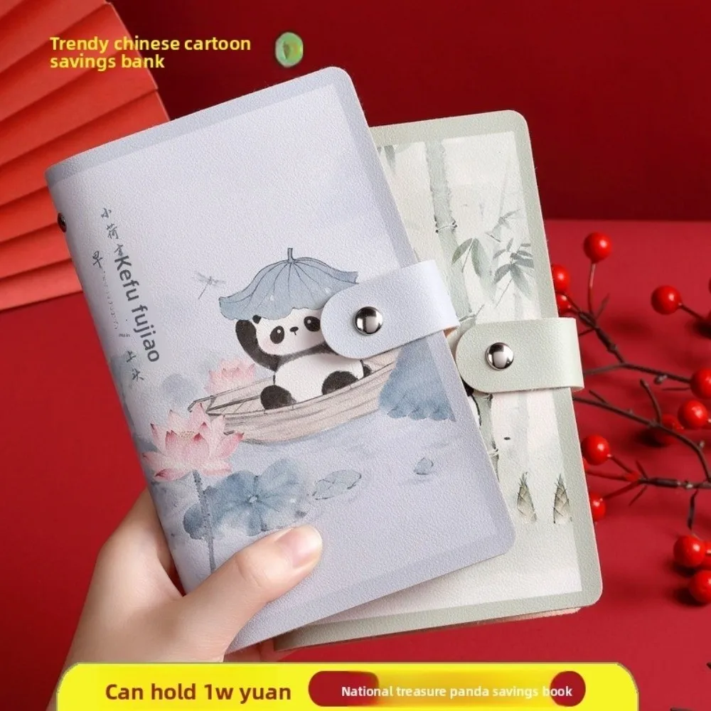 Portable Large Capacity 100 Envelopes Money Saving Challeng PU Waterproof Budget Money Notebook Save Money Budget Binder