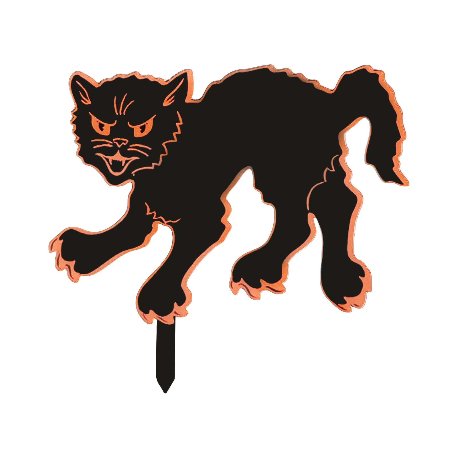 Halloween Garden Decor Festival Lawn Decorations Cat Ornaments Outdoor Porch Sign Yard Signs view 6