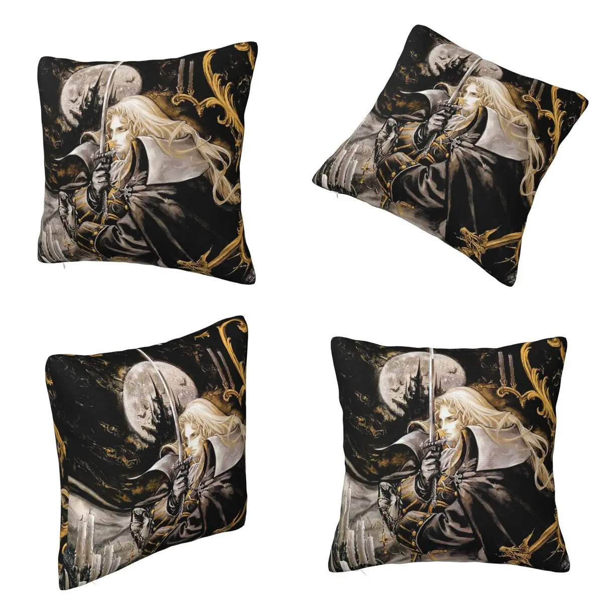 Game Castlevania Square Pillowcase Cushion Cover Pillow Case Throw Pillow Cover for Home Sofa Living Room