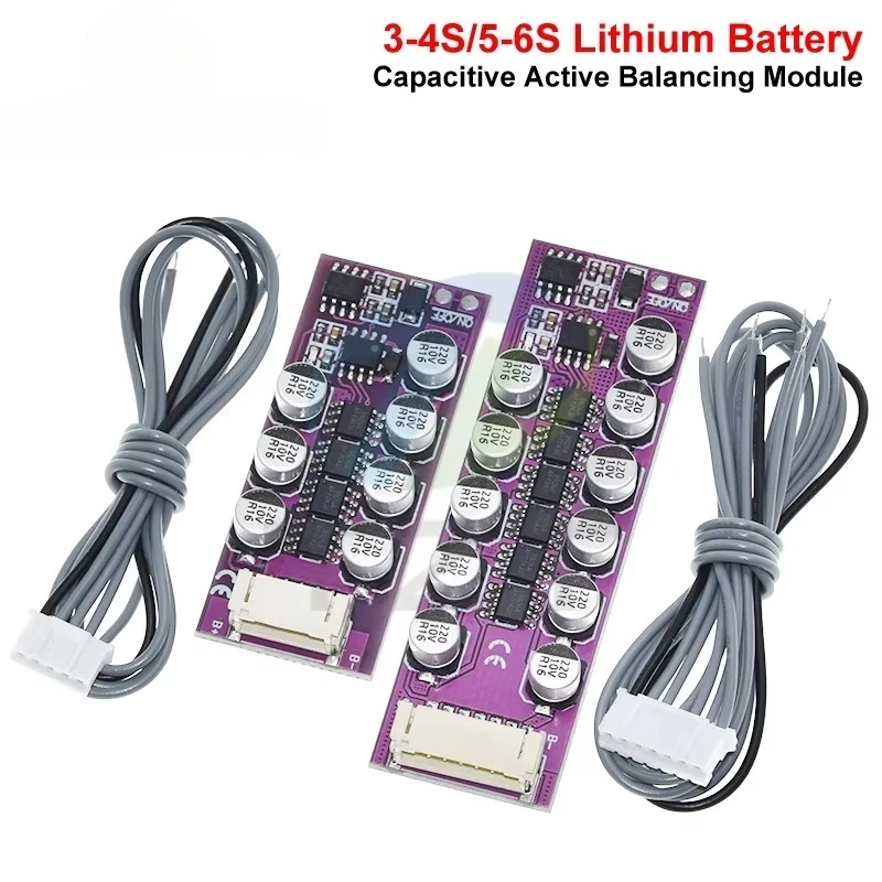 1.2A BMS 3S 4S 5S 6S 18650 Lithium Battery Active Equalization Board Li-ion LiFePo4 Balancer Energy Transfer Balance Capacitor
