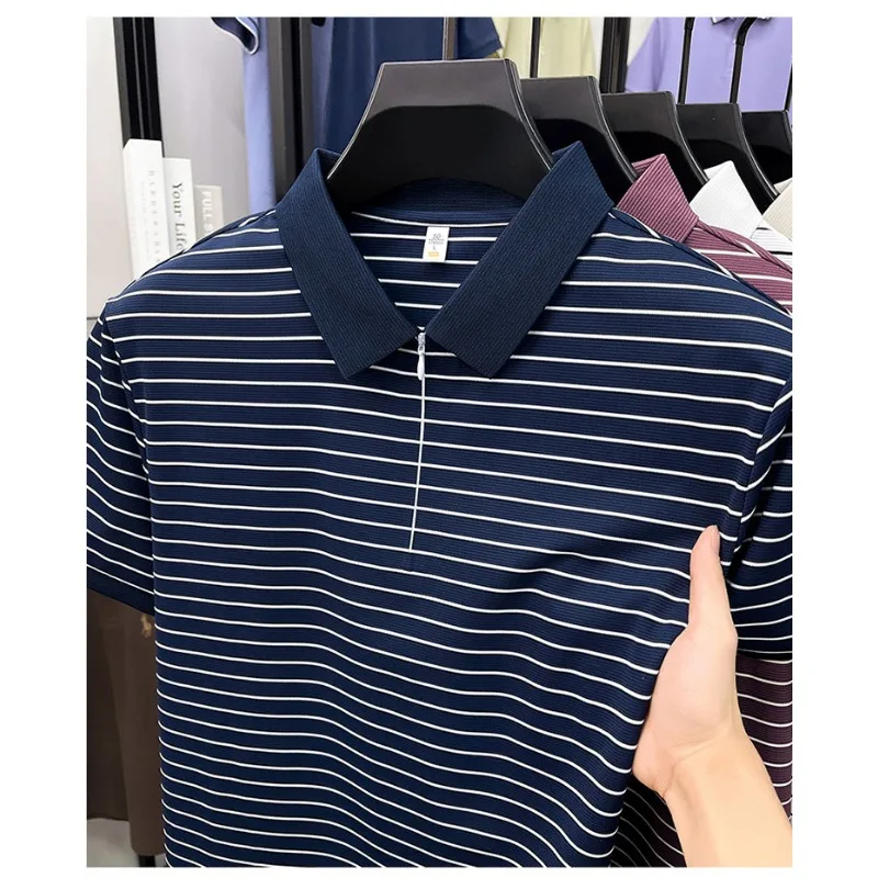 Trendy T Shirts For Men Classic Polo Shirt Summer Short Sleeve Comfort  Fashion Casual Top New Design