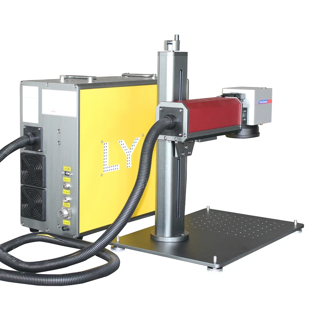 for 20W 30W LY Mini Separated Raycus Fiber Laser Engraving Marking Cutting Machine For Metal PVC Stuffs With Options 220V 110V