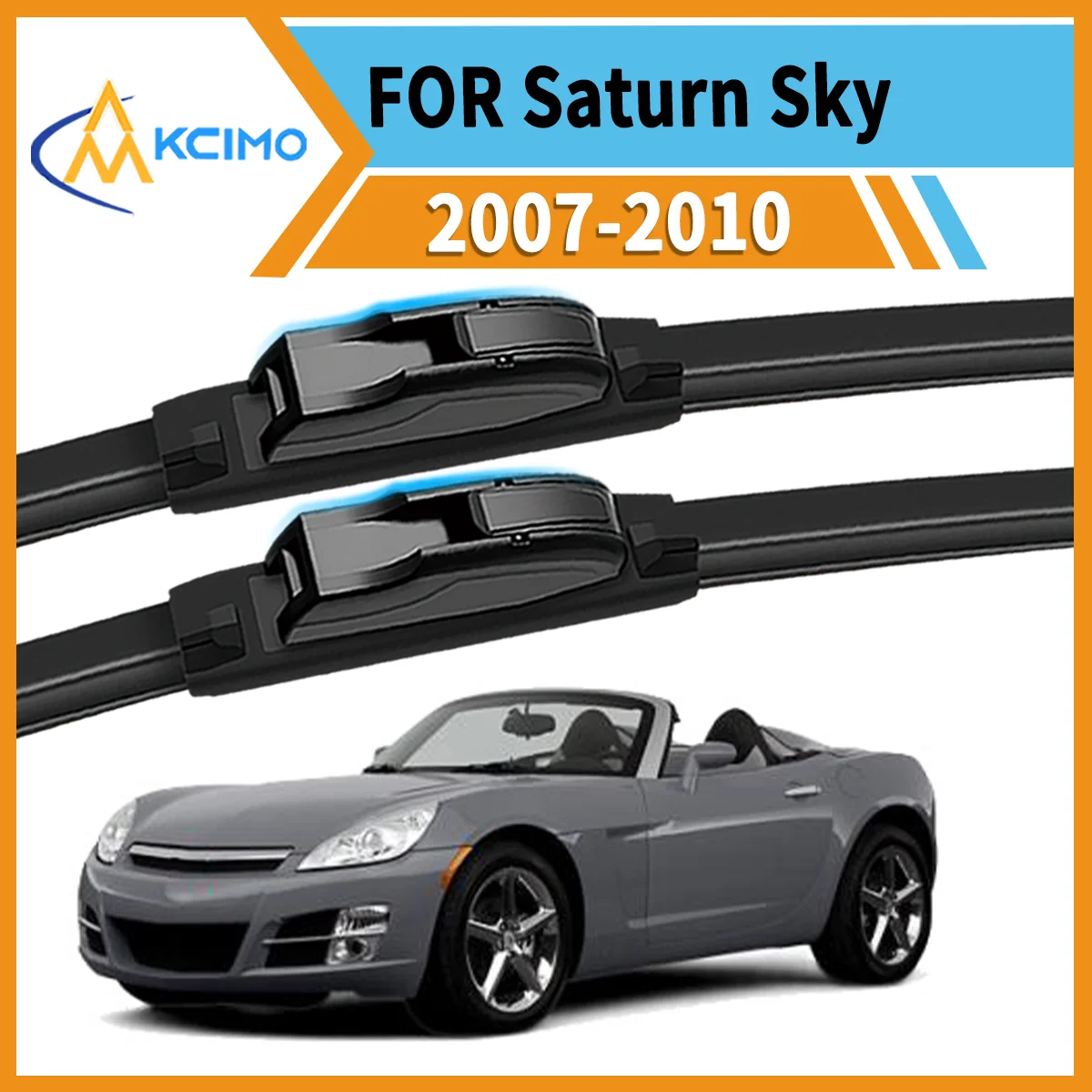 

Upgrade Your Visibility 2 Front Wiper Blades for Saturn Sky 2007–2010 All-Season Performance Crystal Clear View Safe Driving