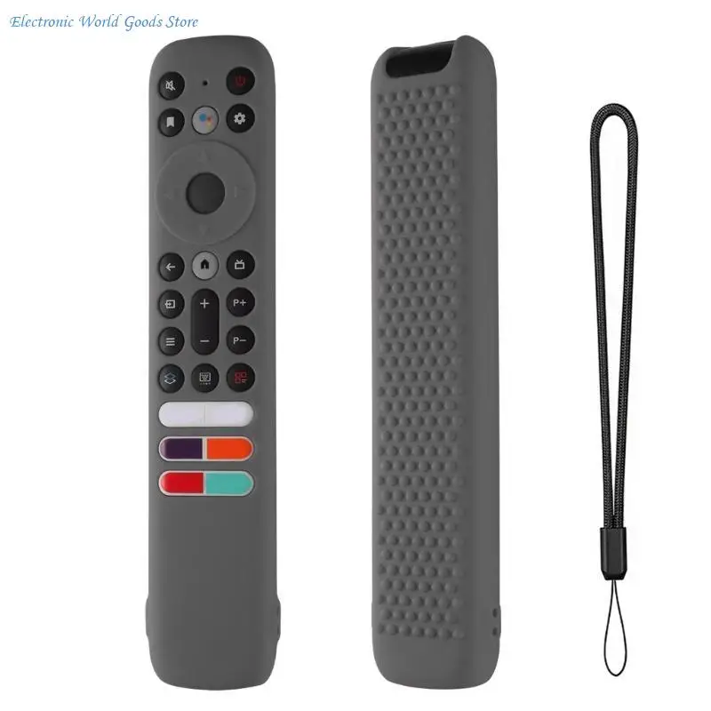 A3PD Silicone Remote Cover for TCL RC902V FMR4 FAR2 FMR1 Remote Control Full Protect Sleeve Bumpers Guard Glowing Protector