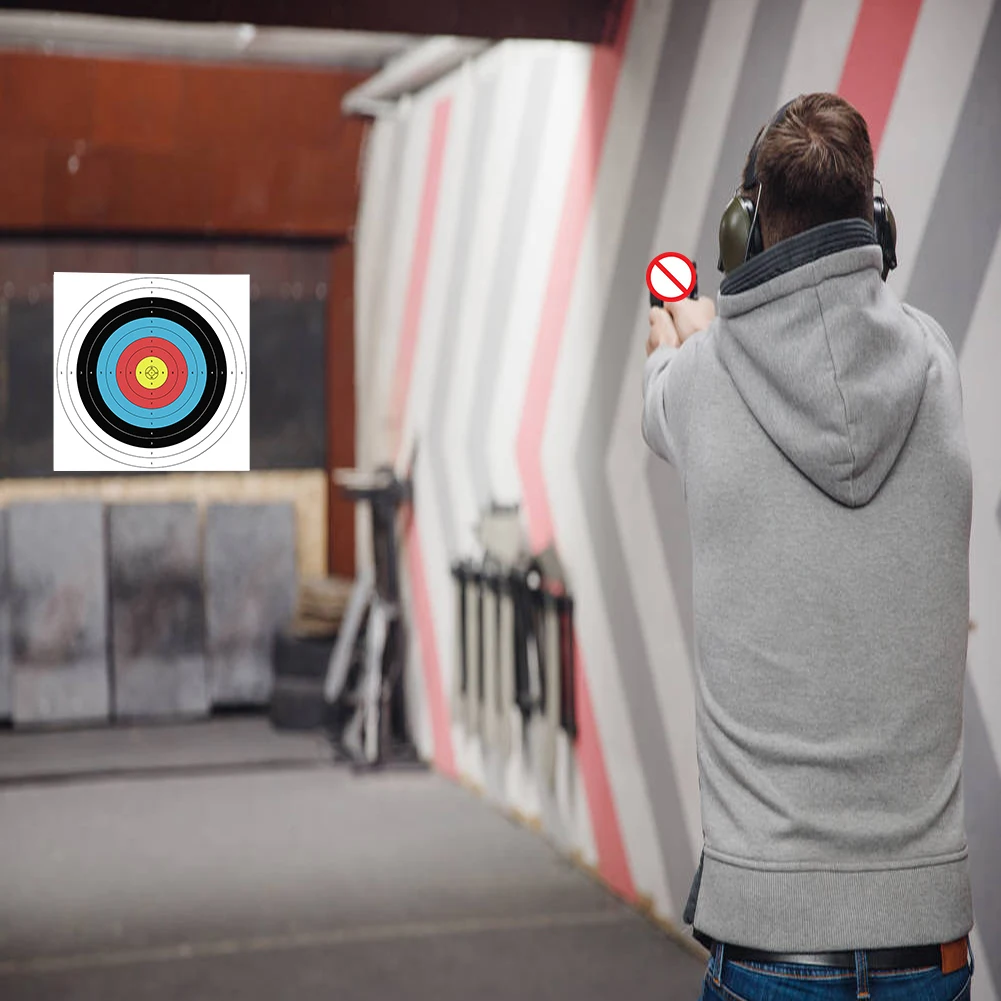 

10pcs 40x40cm Professional Archery Targets Paper Practice Training Bow Arrow Darts Papers Hunting Shoot Accessories