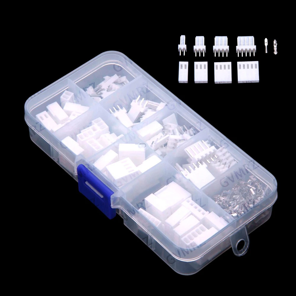 230PCS  2p 3p 4P 2P-5P KF2510 5P pin Terminal Housing Pin Header Connector Adaptor header Terminal Assortment Kit
