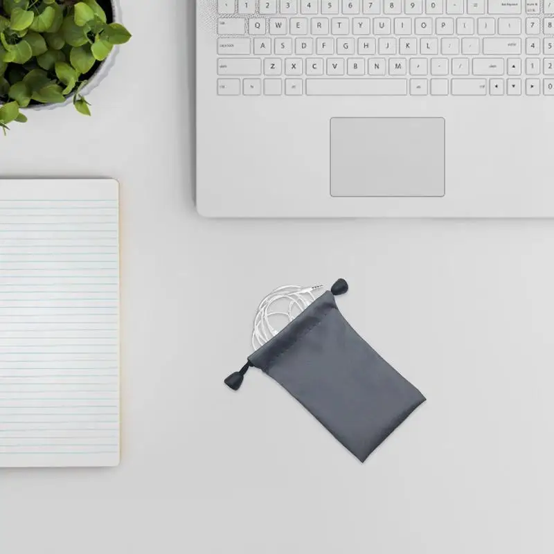 Small Protection Pouch Waterproof Fabric Bag For Earbuds USB Cable MP3