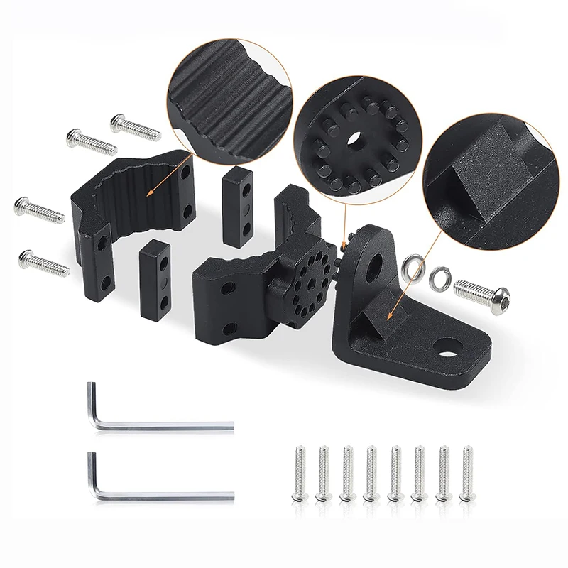 Uchwyt na latarkę UTV, mocowanie listwy świetlnej, wytrzymały wspornik 1.75-2 cala do klatki bezpieczeństwa, aluminiowy uchwyt na flagę, mocowanie lampy terenowej do Polaris RZR Can Am