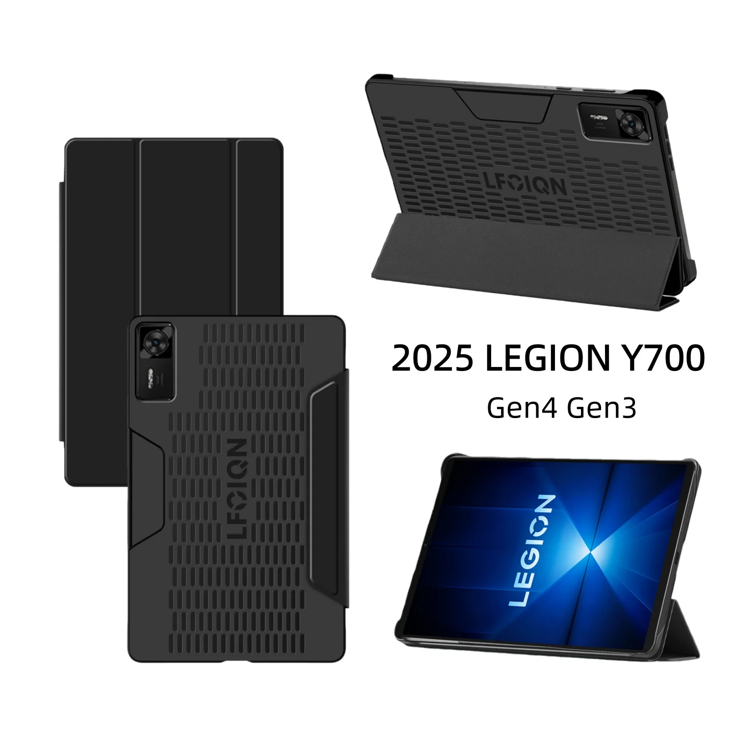 Flip Cover for Lenovo LEGION Y700 2025 Case 8.8 Inch 4th 3rd Gen TB322FC/FU TB321FC/FU Stand PU Case for Legion Tab Gen3 Gen4