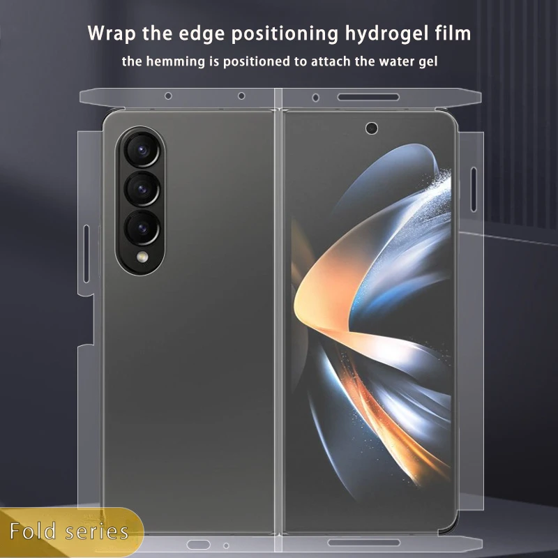 For Samsung Galaxy Z Fold7 Fold6 Fold5 Fold4 Fold3 ZFold7 Fold 7 Positioning Front / Back Wrap Edge Soft TPU Hydrogel Film