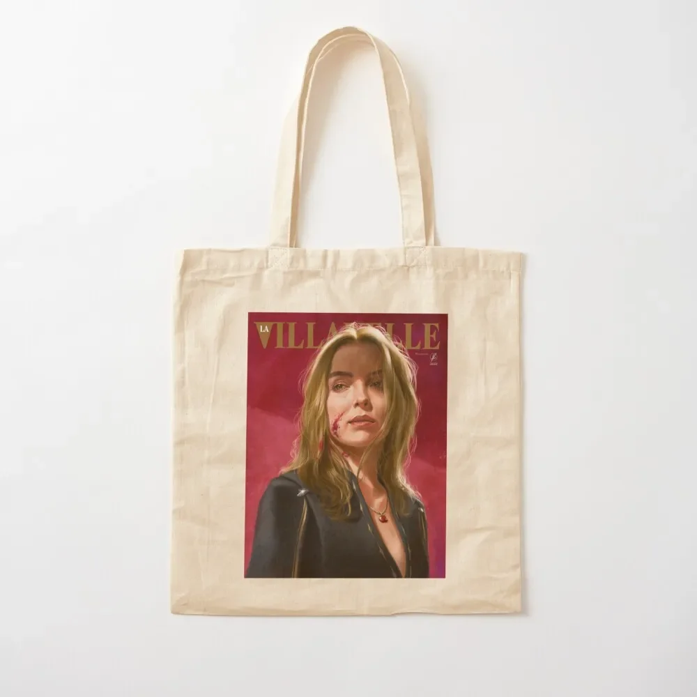 

Villanelle Painted Portrait Tote Bag reusable shopping bag Gift bags great bag