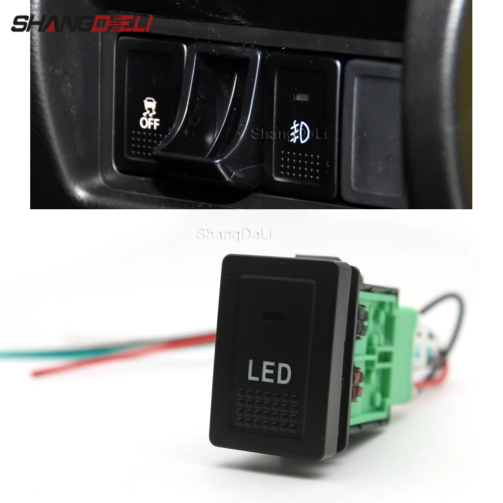 

LED DRL Light Car Radar Parking Sensor Switch Power On Off Seat Heated Push Button For Suzuki SX4 Swift Grand Vitara 2006 - 2012