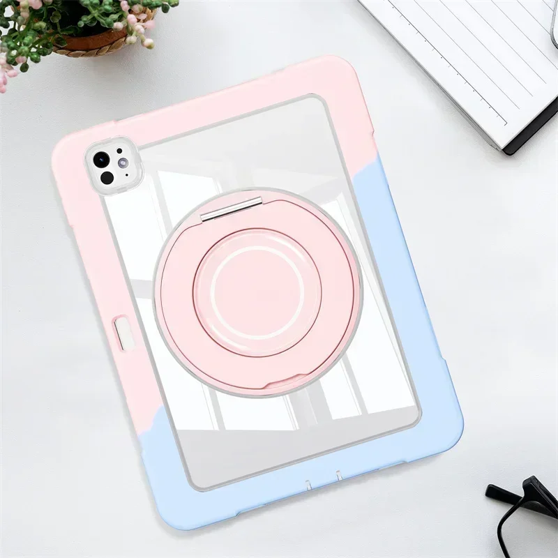 2025 New Tablet Case for IPad 11th Gen A16 Tablet Case for IPad Air 7 11 13 Inch 2025 M3 720°Rotating Funda Shockproof Cover
