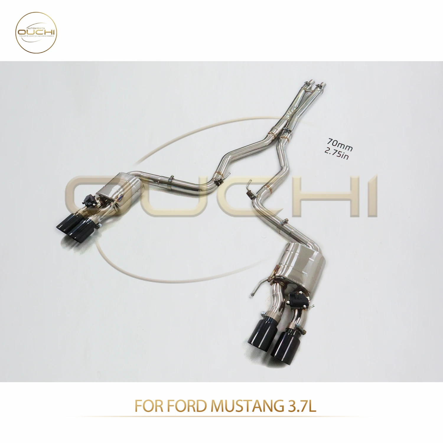 

for Ford Mustang 3.7L 2014+ Catback Exhaust System Active Valve Control Stainless Steel Adjustable Sound