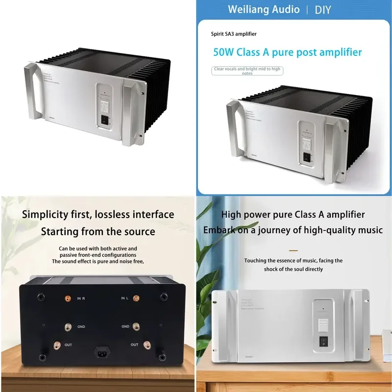 for BRZHIFI Direct Engraving American SA3 Amplifier Circuit 50W Pure Class A High Power Hifi Amplifier Sound System
