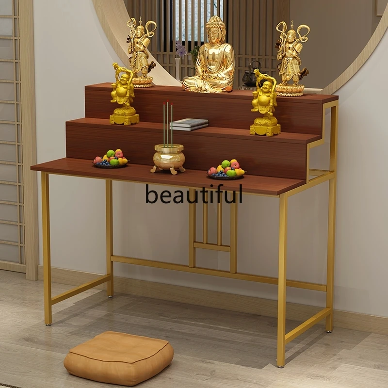 Simple Altar Altar Modern Ladder Buddhist Hall Cabinet Small Buddha Shrine Household