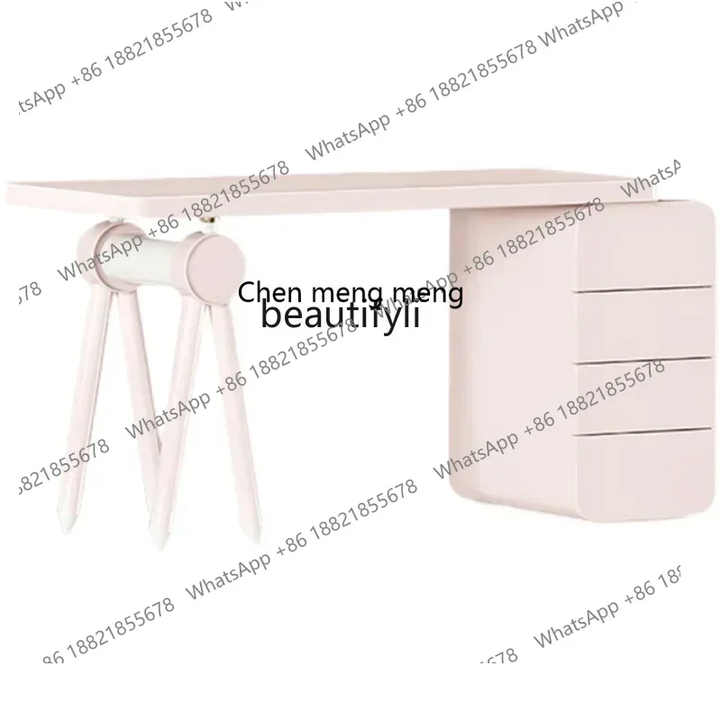 G153 57 Model room study desk student simple modern dresser desk integrated