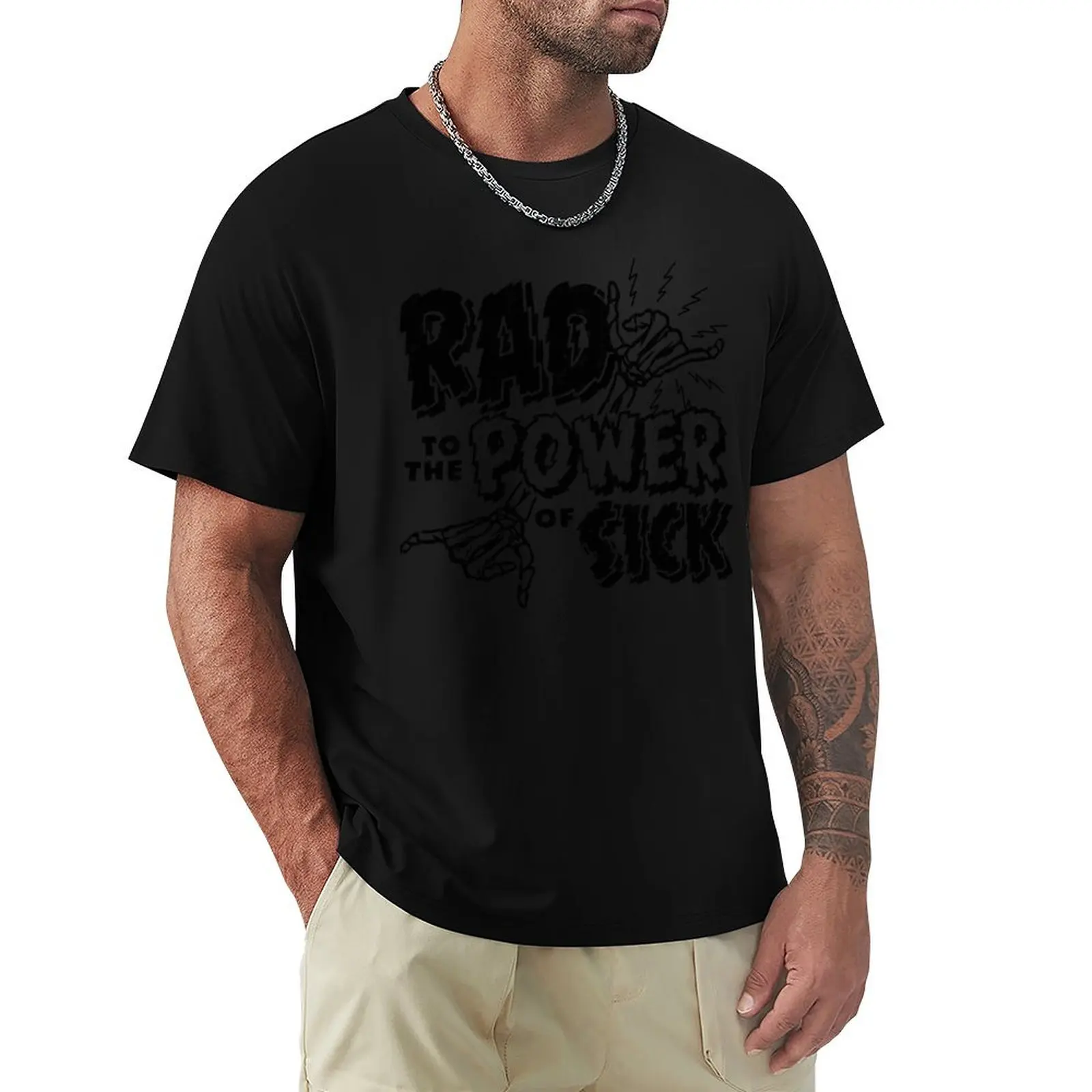 

Rad to the Power of Sick - white T-Shirt Clothing plus sizes luxury designer fitted t shirts for men