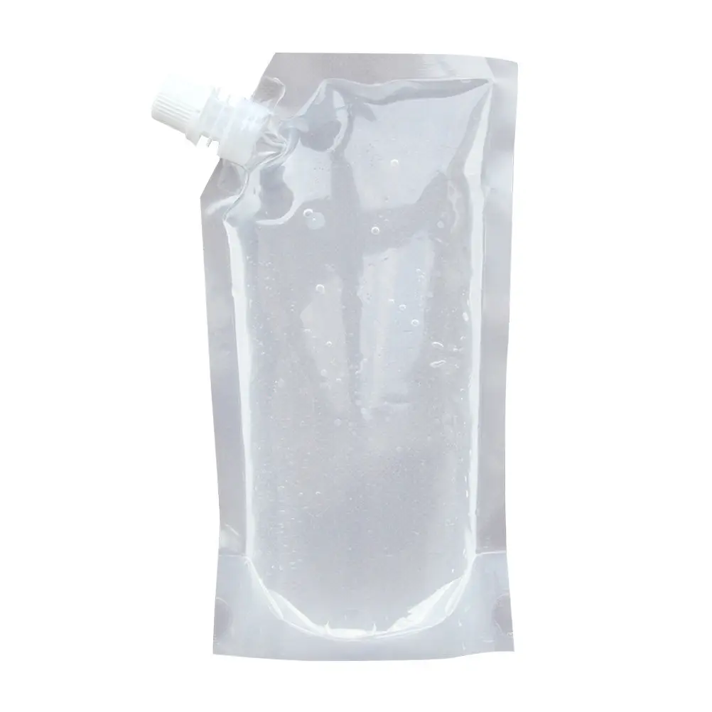10 Pieces Drinks Flasks Reusable Foldable Plastic Bottles Leakproof Concealable Liquor Pouch Wine Pouch for Travel
