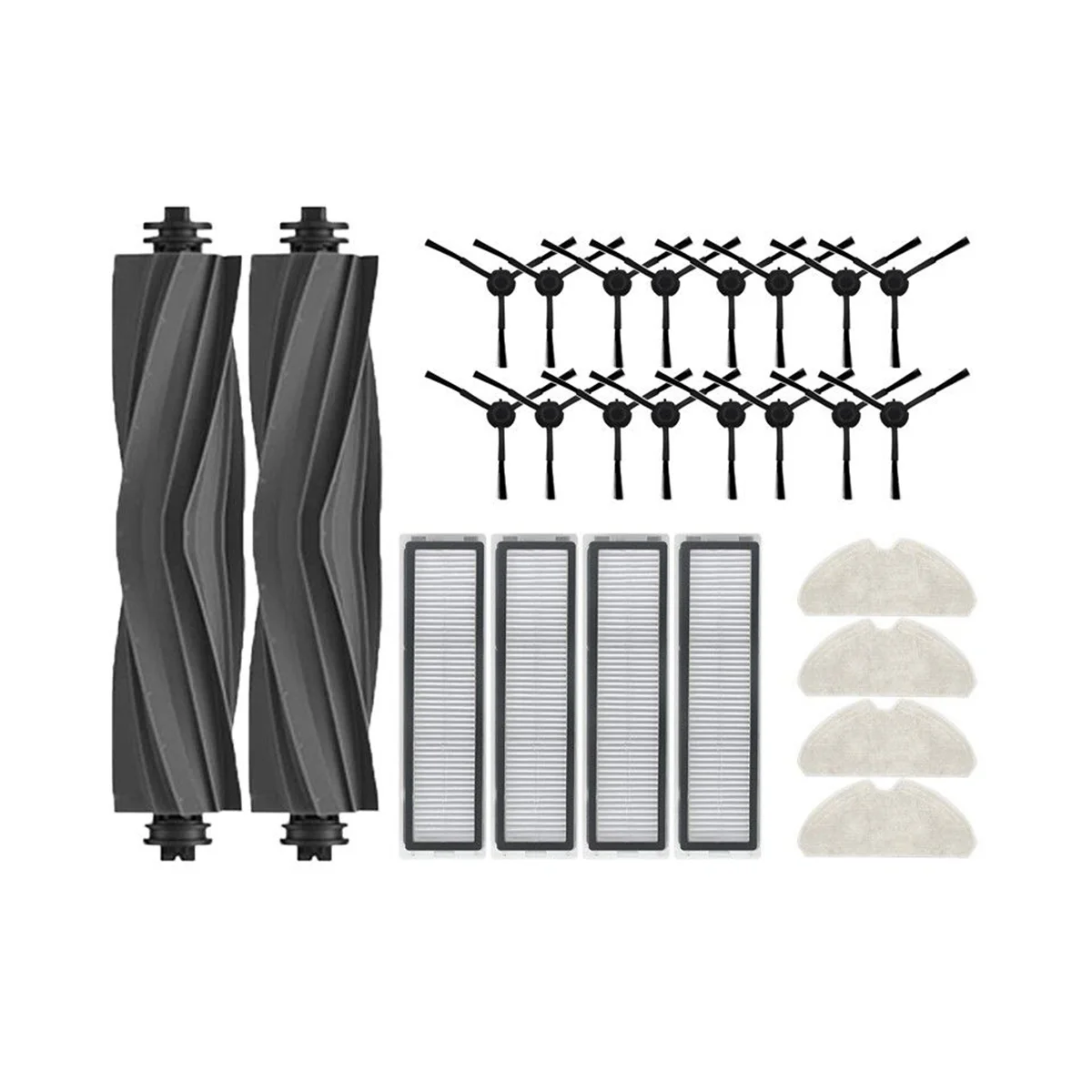 Аксессуары для робота-пылесоса D10S/D10S Pro, основная боковая щетка, Hepa фильтр, Швабра, тряпка, запасные части