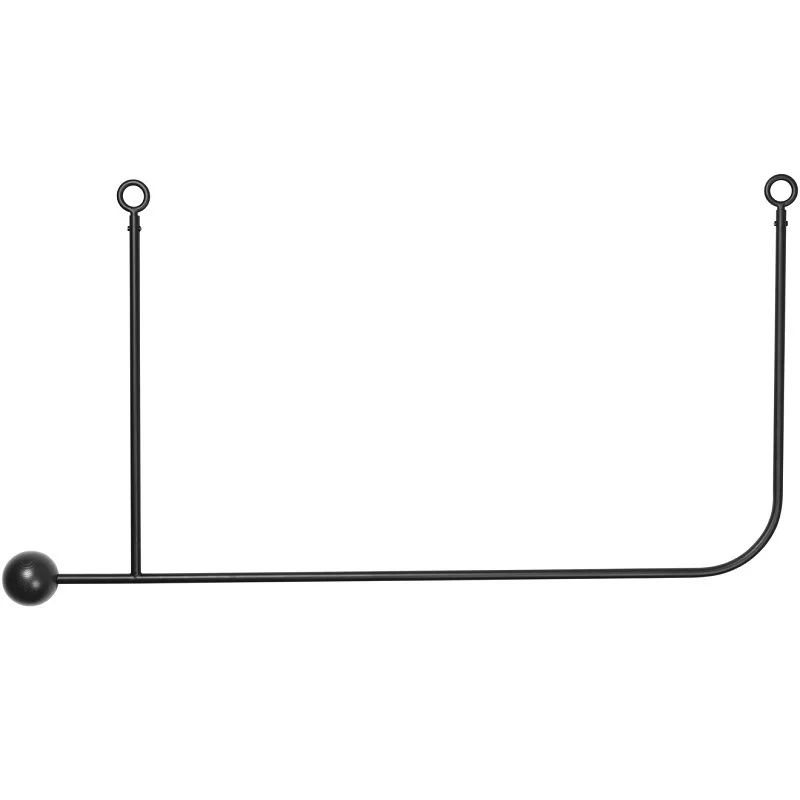 

Simple metal hanger, clothes hook, retractable drying rack, inclined design, clothes hanging ceiling rack