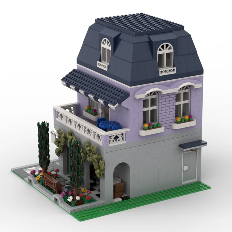 1977 PCS 도시 와인 바 MOC 맞춤형 모듈식 빌딩 블록 기술 브릭 심플 디자인 인기 DIY 소년 휴일 장난감 선물