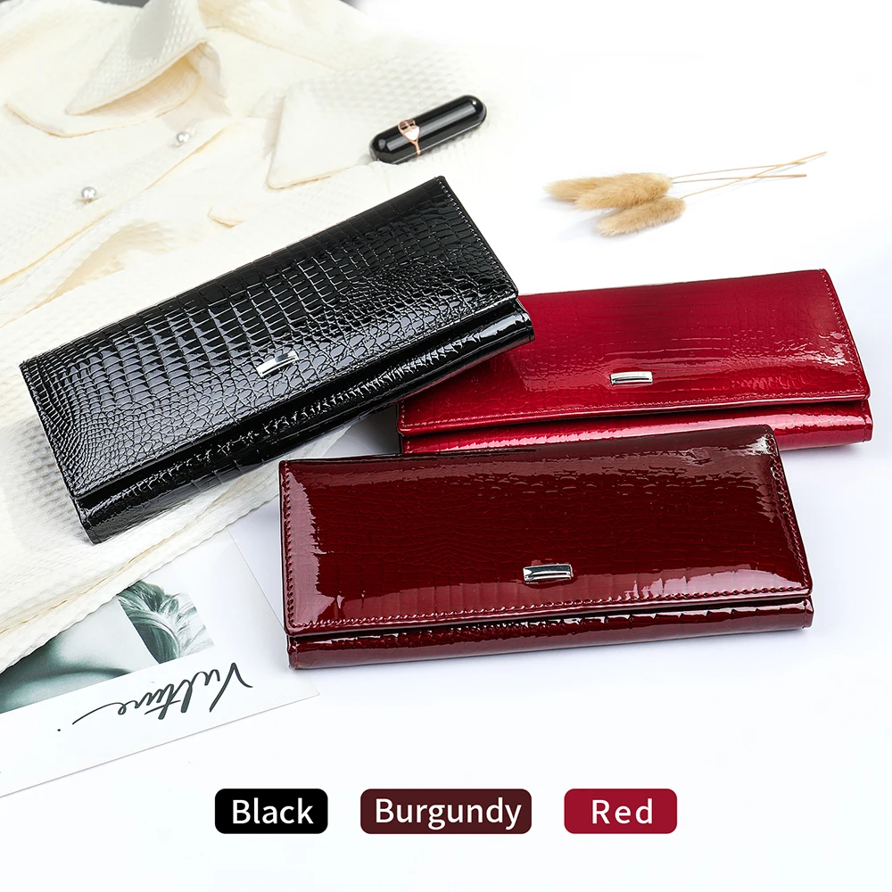 MVA Leather Wallet Purse Carteras Para Mujer Mujeres Long Card Holder Wallets For Women Hand Zipper Porte Monnaie Femme Dames