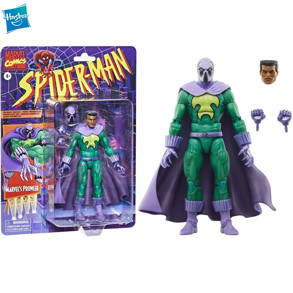 [In Stock] Hasbro Marvel Legends Series Spider-Man The Animated Retro-Style Marvels Prowler 1/12 6-Inch 152Mm F9083