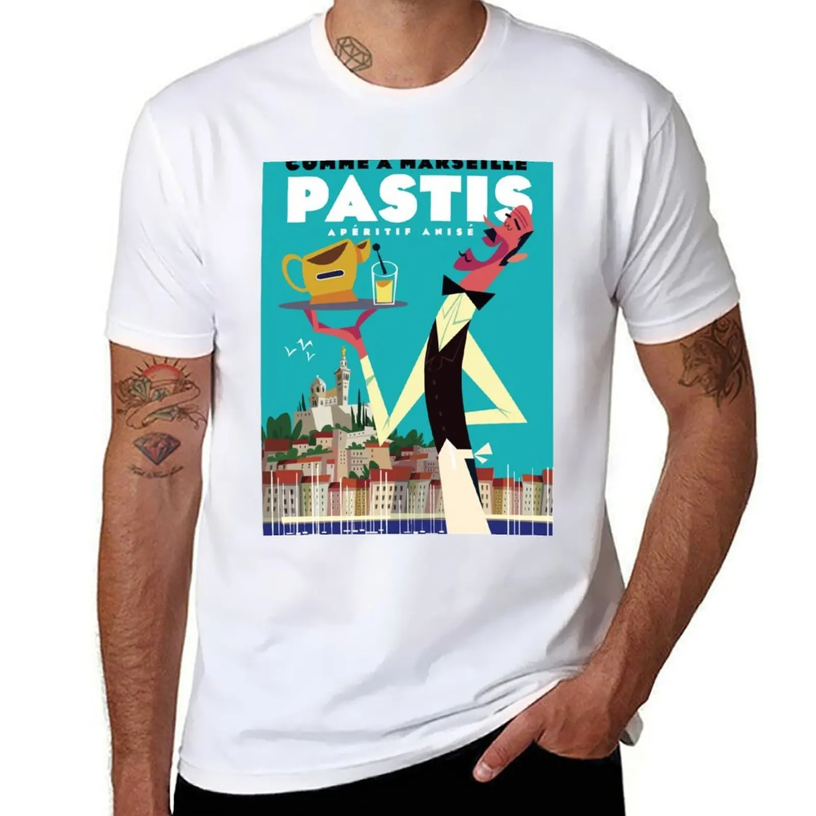 

Pastis poster T-Shirt t shirts for man graphic vintage funny t shirts man T-Shirt