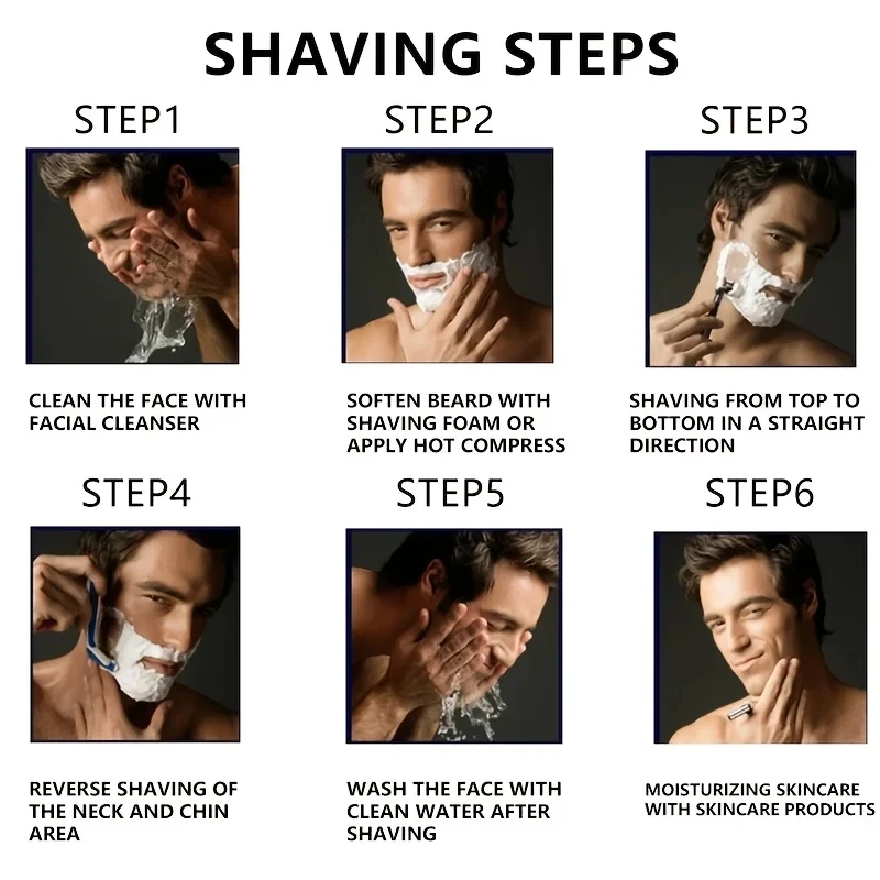 5-Layer Shaving Blade, Five Manual Shaving Blade, Imported Blade, Universal Replacement Blade Head, Men's Cleaning and Washing image 5