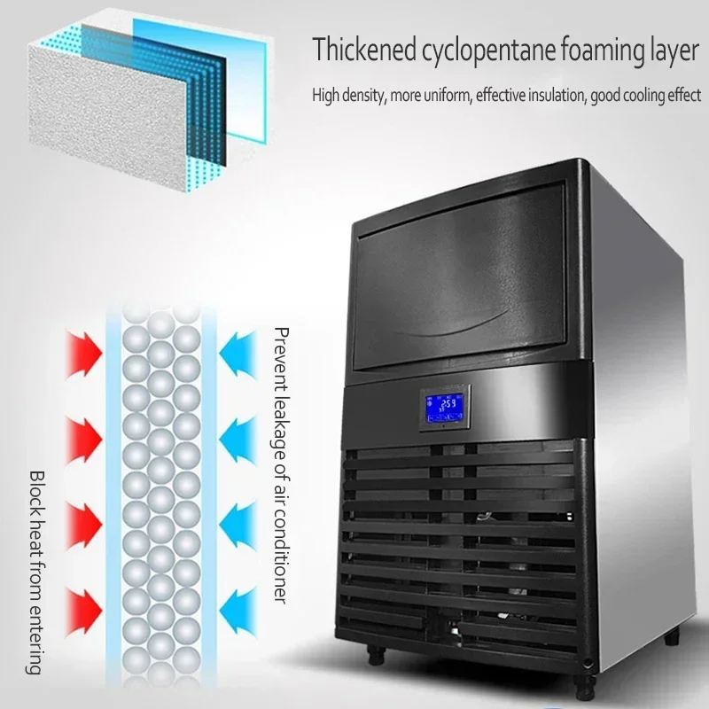 

Home Electric 220V Intelligent Remote Control Ice Maker Automatic Barrel Ice Maker Machine Commercial Ice Cube Machine