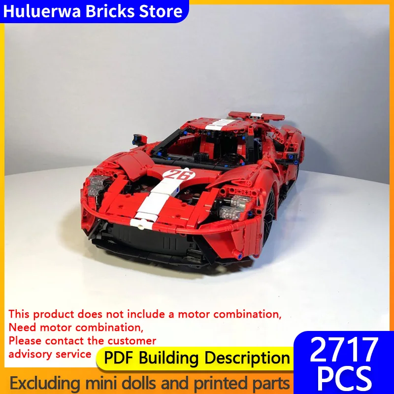 

Модель городской автомобиль MOC, строительные кирпичи GT, верхний уровень, спортивный автомобиль, модульная технология, детские праздничные подарки, сборные игрушки, костюм